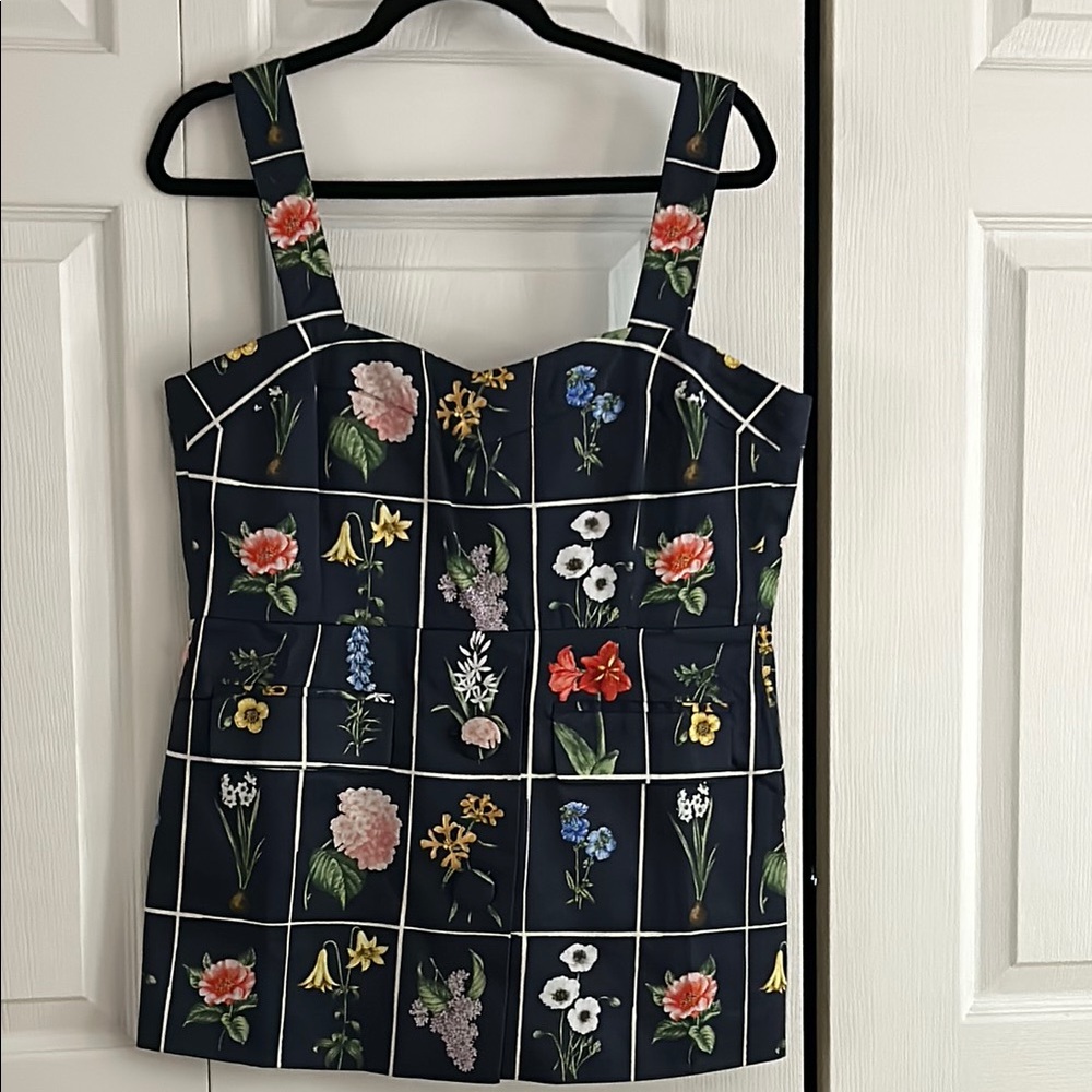 Tuckernuck Blue Fitted Bustier Tank Top